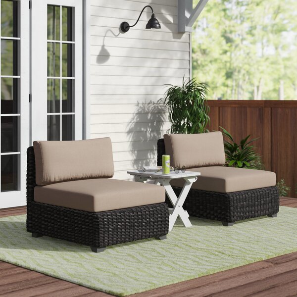 Wade Logan Ayomikun Patio Chair With Cushions Wayfair Canada